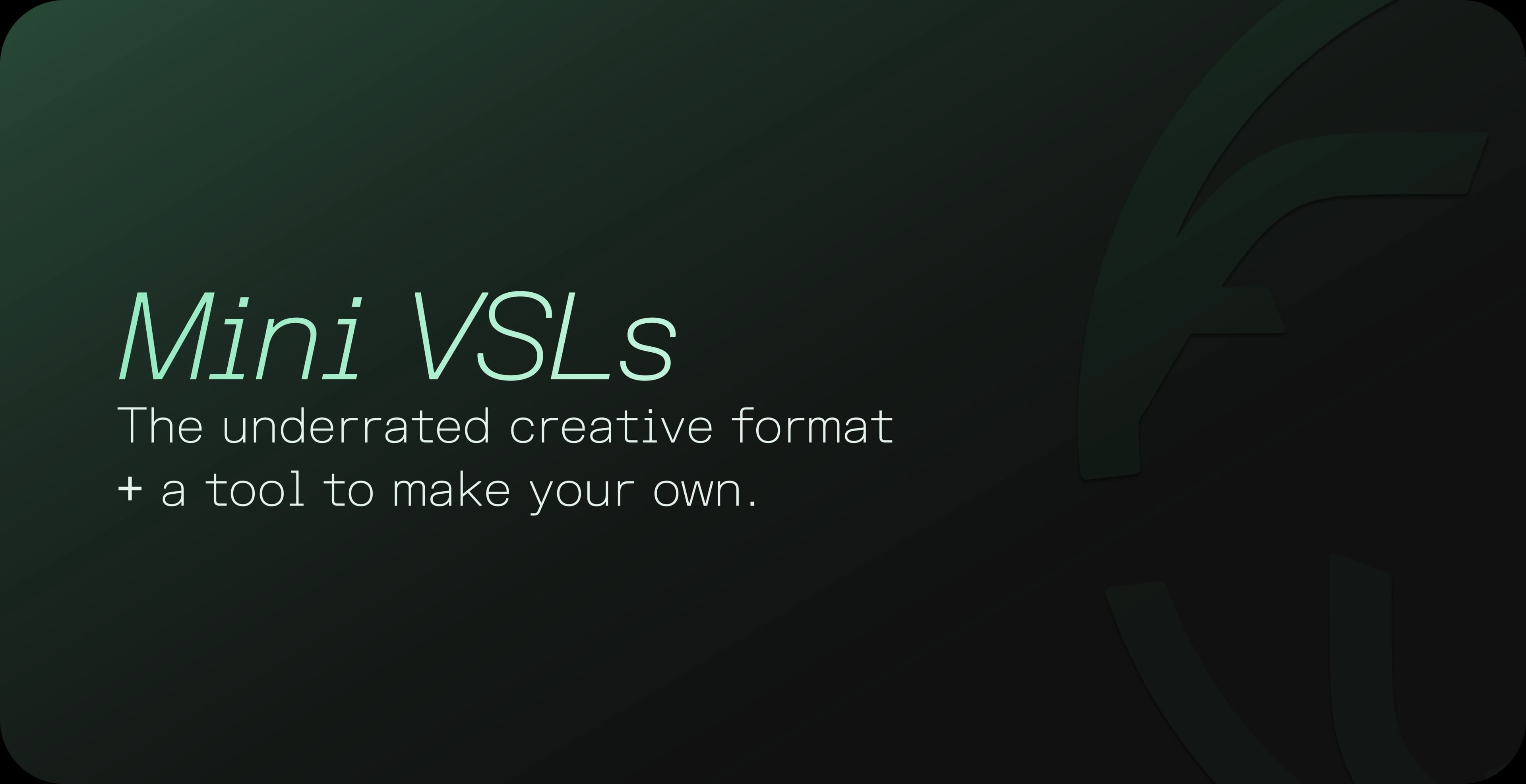 Mini VSL Generator
