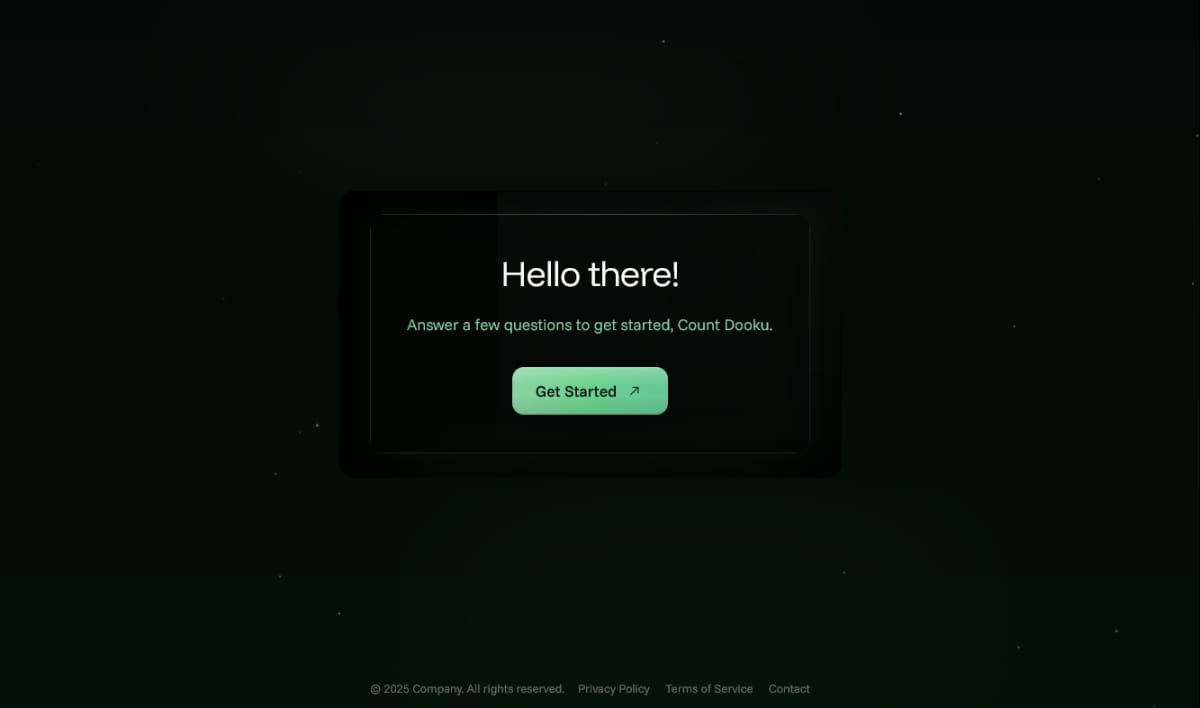 v0 AI-Styled Form Flow Template